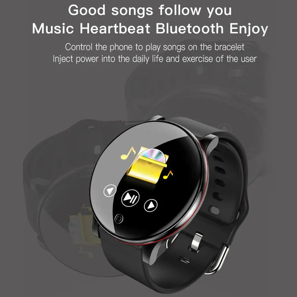 IP67 Waterproof Full Touch Screen Smart Watch Wireless Bluetooth Health Monitoring Sports Bracelet With 1.3-inch IPS Color Scree