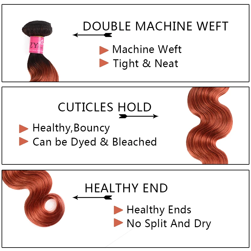 Волнистые пучки волос с эффектом омбре бразильские золотистые светлые