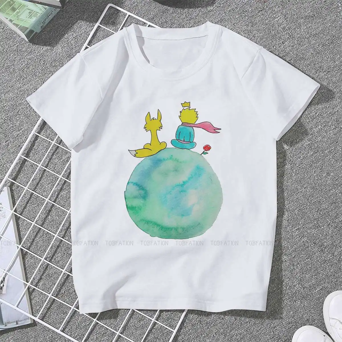 

Sit Feminine Clothes The Little Prince About Life and Human Nature Oversized T-shirt Kawaii Vintage Female Blusas