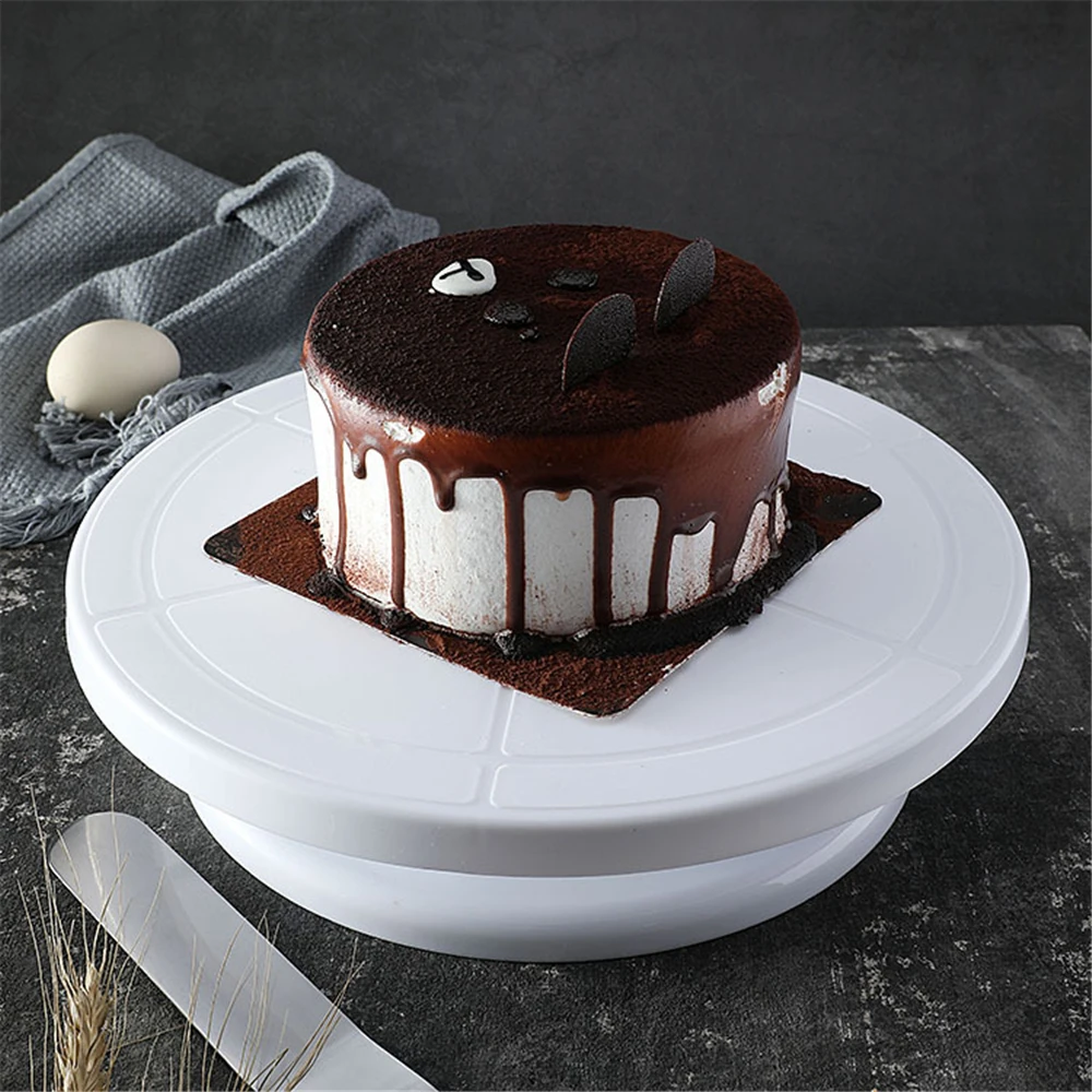 Пластиковый вращающийся стол для торта вращающаяся подставка диск с гибким