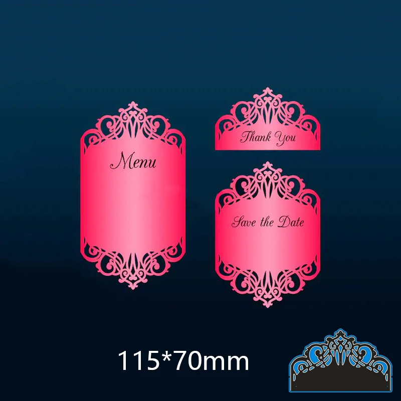 Асимметричная кружевная рамка металлические Вырубные штампы стальные тисненые