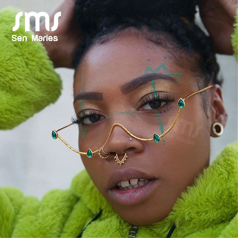 2020 модные оправы для солнцезащитных очков с кристаллами женщин новые волнистые