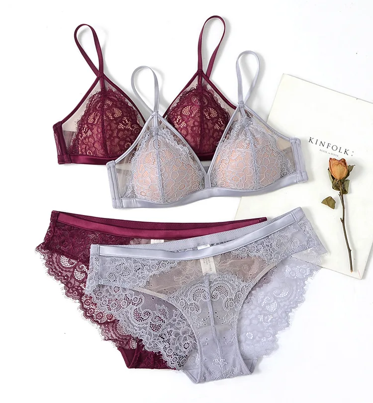 Wriufred кружевной сексуальный комплект нижнего белья бюстгальтер без косточек