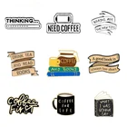 Эмаль для книг и кофе коллекция булавок 