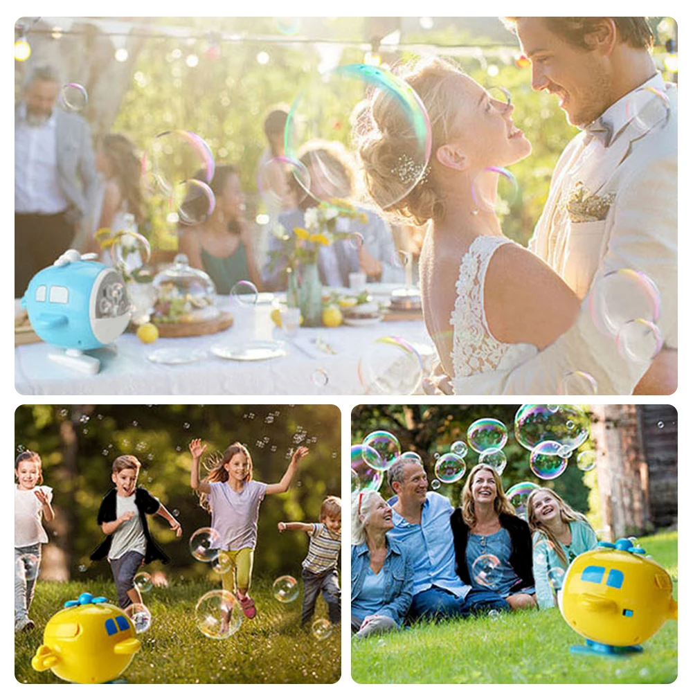 

Bubble Machine Portable Wedding Summer Automatic Maker Birthday Gift Party Garden Funny Cute Outdoor Toy For Kids Rechargeable