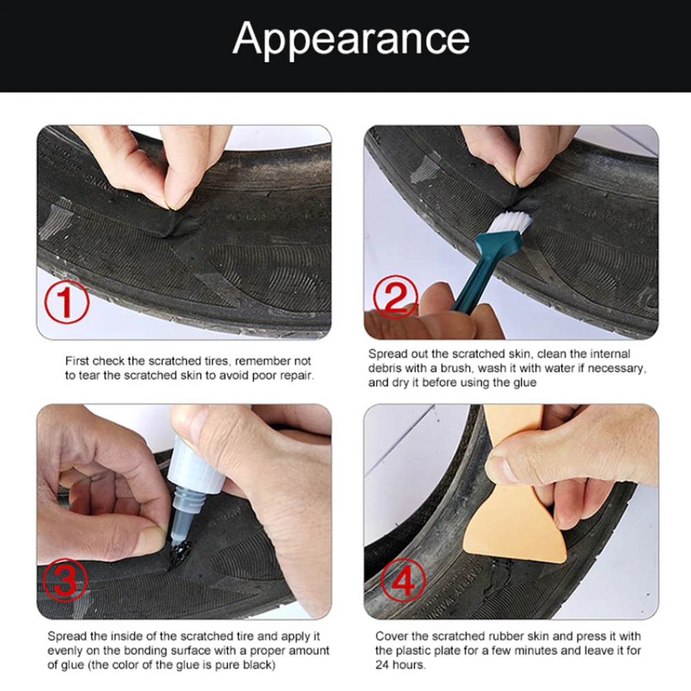 20 г автомобиля клеи для ремонта шин клей закаточных машинок супер герметик Elantra