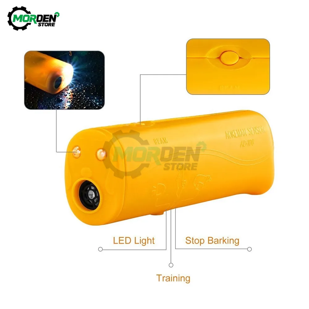 Ультразвуковой Отпугиватель для дрессировки собак 3 в 1 устройство контроля
