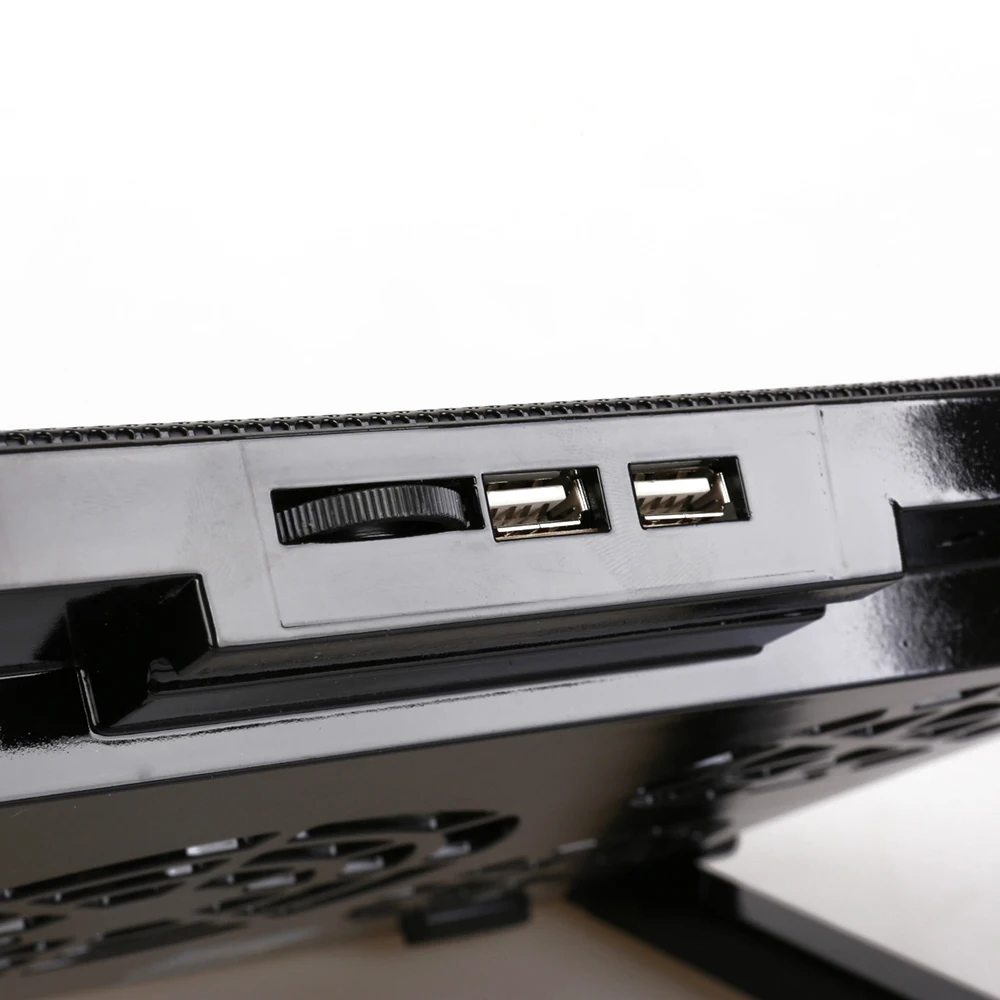 Дополнительный usb-вентилятор для ноутбука 1" 15,6" 1" с 5 вентиляторами 2 usb-порта скользящая подставка с вентилятором Вентилятор охлаждения ноутбука с подсветкой