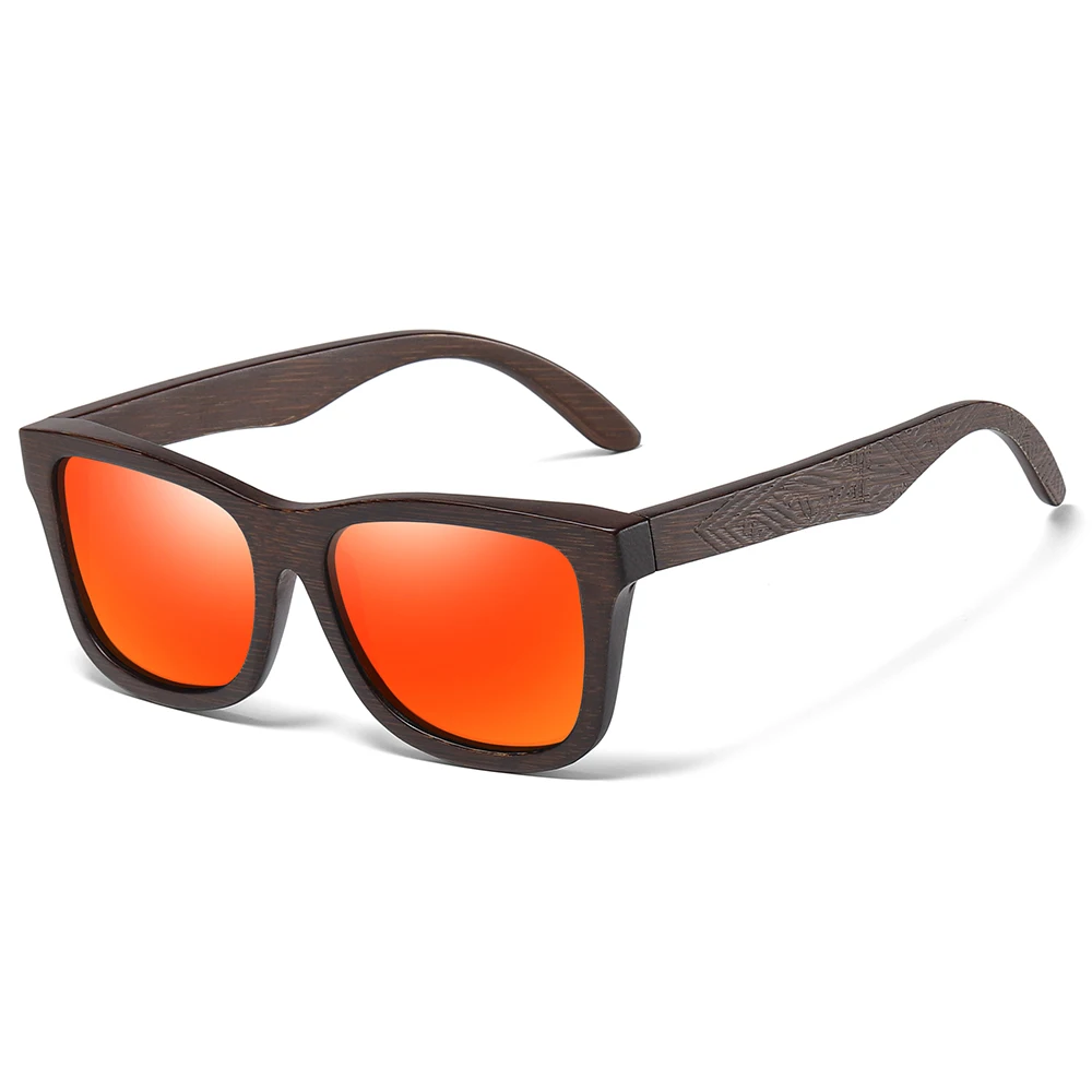 

Retro Fashion Bamboo Wood Polarized Sunglasses Driving Square Style Sun Glasses Male Goggle UV400 Women Men Brand Designer