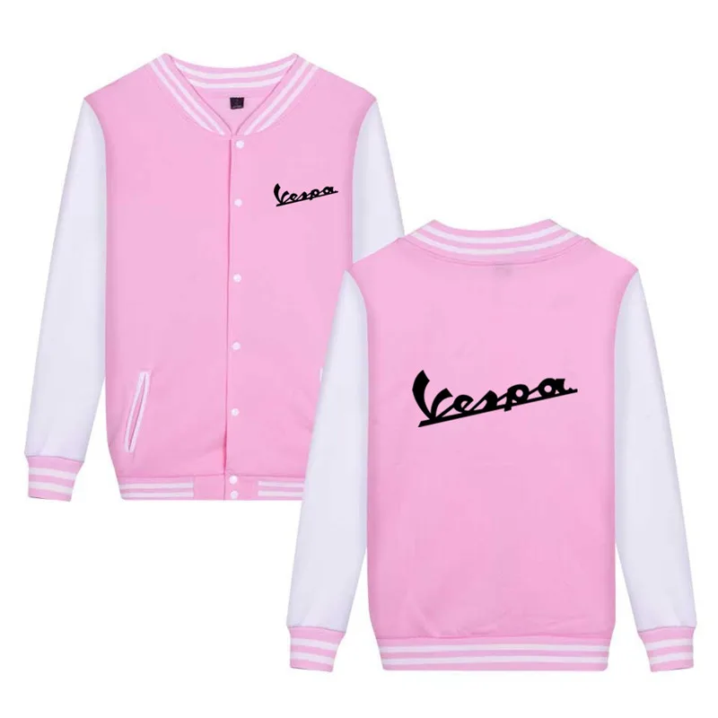 

2021 Spring/Autumn VESPA Men/Women Hot Sale Baseball Uniform Coat Jacket Letter Printing Street Tracksuit Hip-Hop Men Coats