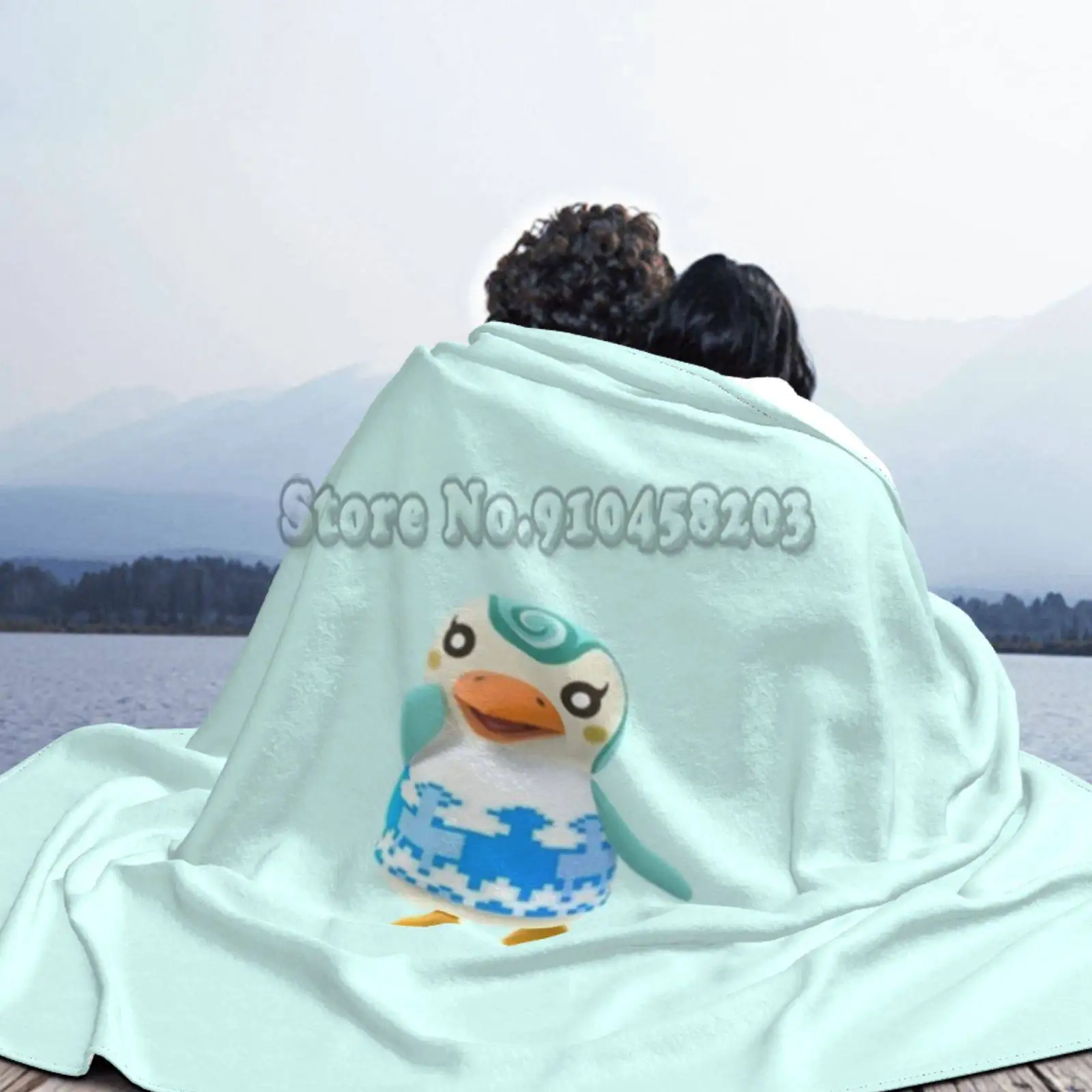 Sprinkle Throw And Blanket Custom Print Flannel Soft Penguin Animal | Дом и сад