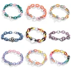 Браслет из серебра 925 пробы, Радужный, 22 см