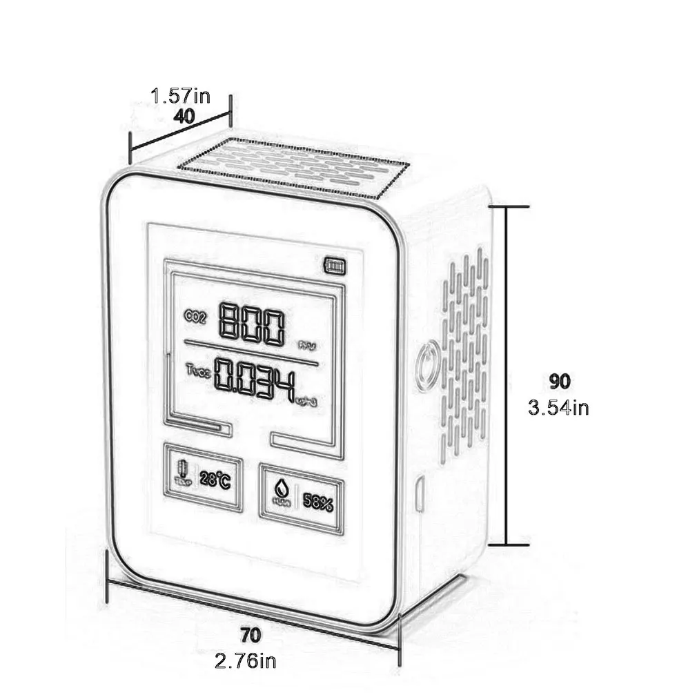 

Carbon Dioxide Hazardous Substance Detector Fast Accurate And Durable Practical Carbon Dioxide Detector