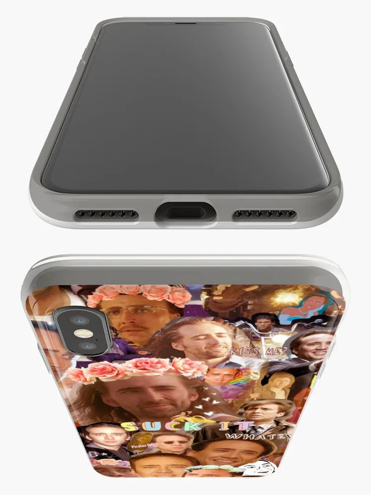 Nic Cage Collag for iPhone 11 X XS Max XR Cute Cat Tom Cover iphone 8 7 6 6S Plus Soft Silicone Clear | Мобильные телефоны и