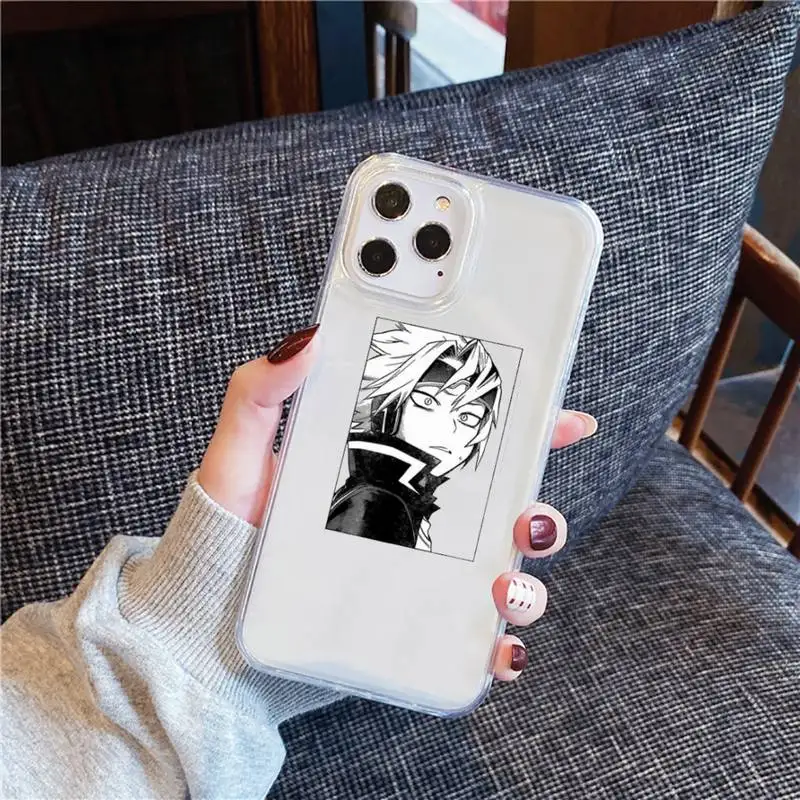 

Japan Anime My Hero Academia Phone Case Transparent for iPhone 12 11 mini pro XS MAX 6 6S 8 7 Plus X 5S SE 2020 XR