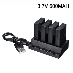 4 шт., аккумуляторные батарейки 3,7 в, 600 мА  ч, 4 шт.