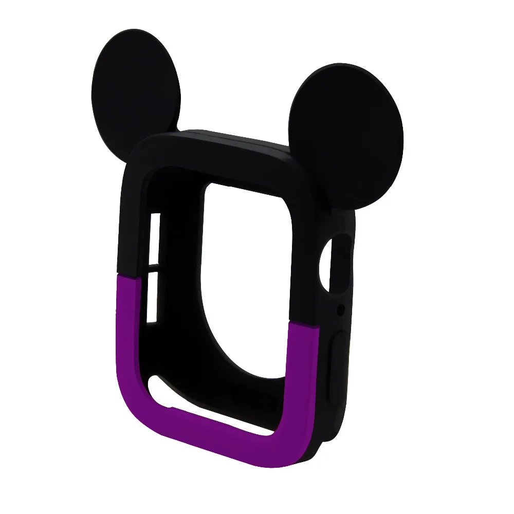 MiC Key Watch Cover Case For Apple 4 5 6 40MM 44MM Cute Mouse Protect Soft Silicone Cases Iwatch Series On.
