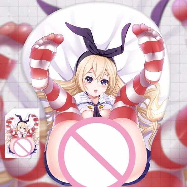 

Kantai Collection Shimakaze Anime 3D Hip Mouse pads Wrist Rest