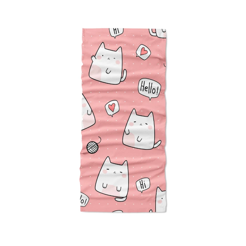 3D Printed Pink Series Women Headscarf Cute Animal Kawaii Elastic Bandana Hair Accessories Tubular Face Scarf Neck Gaiter Buffe |