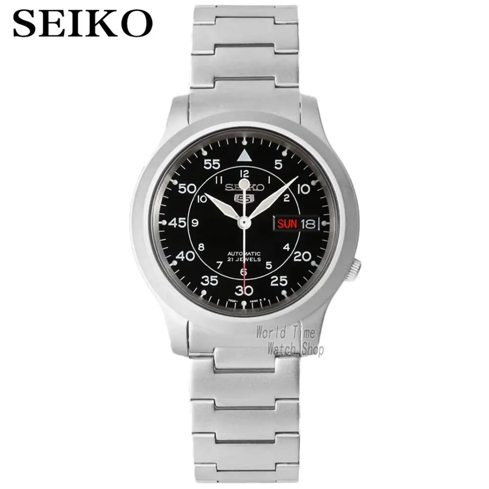 SNK809K1-A Seiko часы мужские 5 автоматические часы люксовый бренд водонепроницаемые спортивные мужские часы набор мужские часы водонепроницаемые часы relogio masculino - Цвет: SNK809K1-A