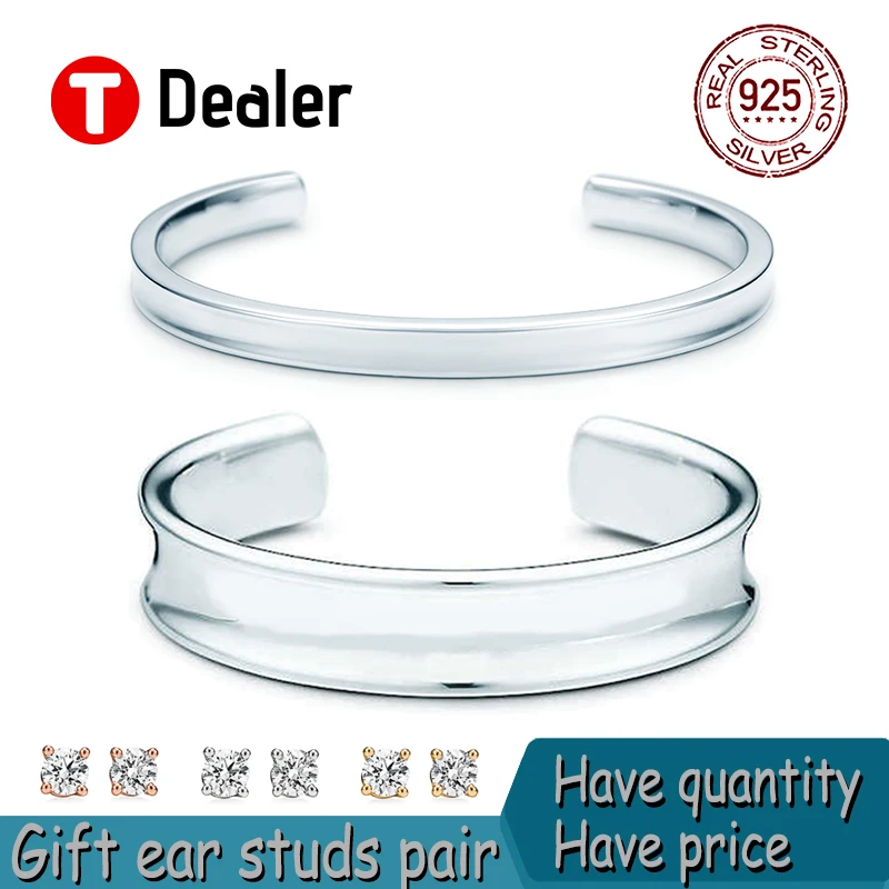 

Открывающийся серебряный браслет, ювелирные изделия высокого качества, модный серебряный браслет 2021 пробы, новая роскошная бутиковая бижу...