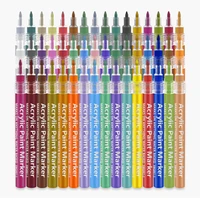 2848 color permanent acrylic paint marker pens for fabric canvas art rock painting card making metal and ceramics glass
