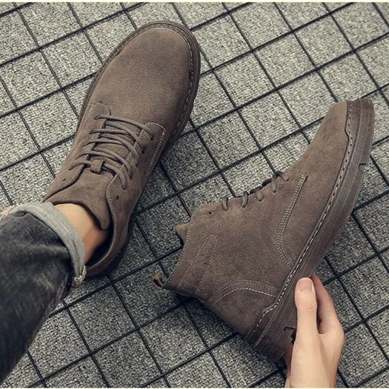 

2021 Spring and Autumn New Sports Student Tooling Boots All-match Men's Non-slip Comfortable Men's Casual Martin Boots