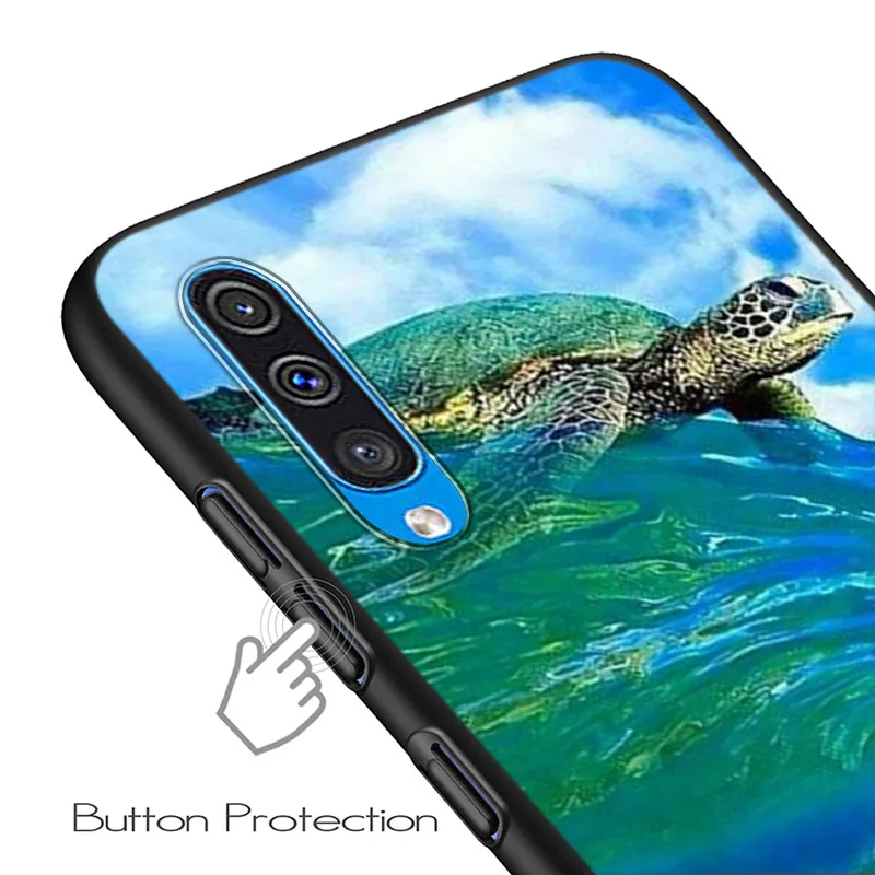 Sea Turtle Cute Coque Silicone Cover For Samsung Galaxy A9 A8 A7 A6 A6S A8S Plus A5 A3 Star 2018 2017 2016 Phone Case images - 5