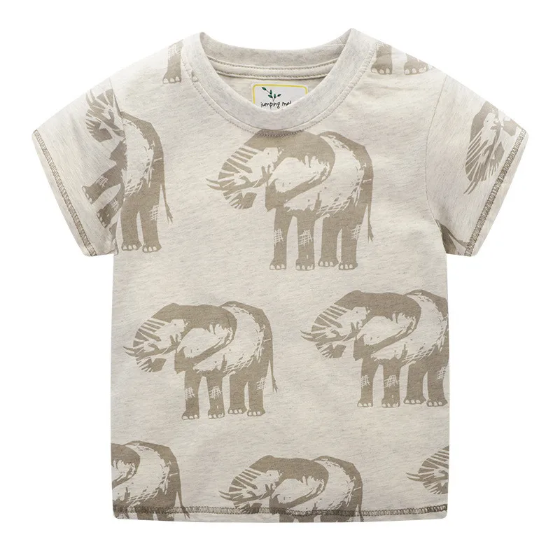 Летняя футболка с изображением слона из мультфильма &quotпрыгающие метры&quot для