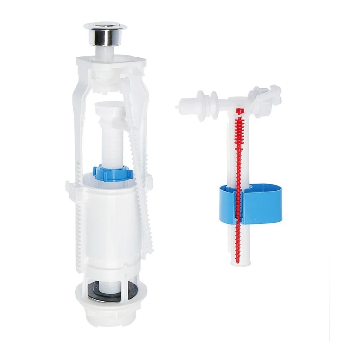 Арматура для смывных бачков &quotАНИ&quot WC6050M с боковой подводкой 1/2&quot кнопка металл