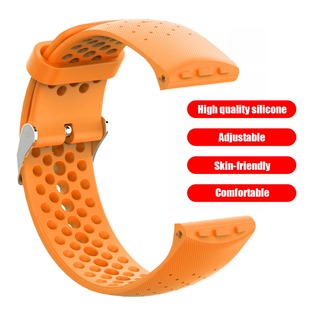 

Non-Toxic Silicone Strap Wristband Bracelet For POLAR Vantage M Smart Watch Replacement Strap Easy To Install And Remove
