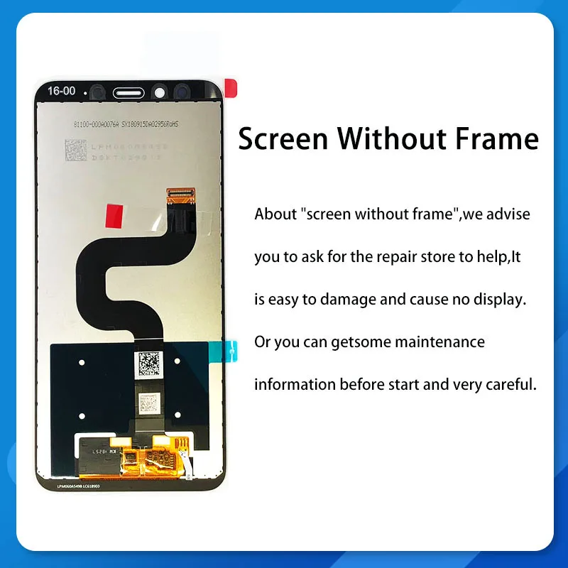 ЖК-дисплей 5 99 дюйма для XiaoMi Mi A2 MIA2 дигитайзер экрана сменные детали MI 6X с рамкой |