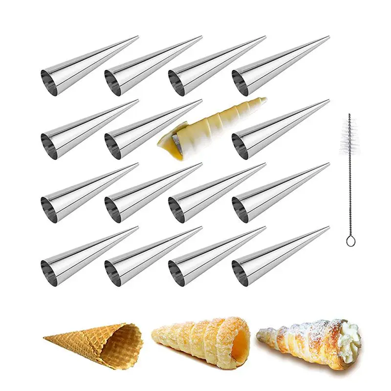 Крем формы рога 5 ти дюймовый большой Размеры крем Рог набор из 16 трубочки для