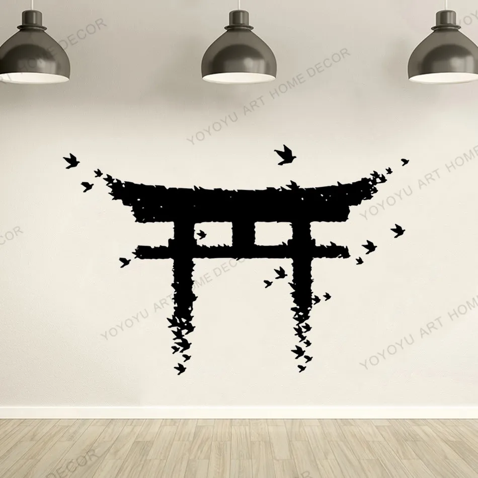 Torii японские ворота настенные стикеры виниловые наклейки японская культура