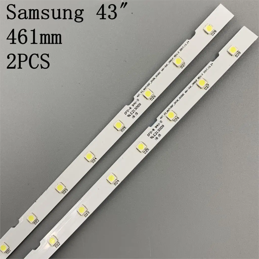 Новинка 2 шт. 28LED Светодиодная лента с подсветкой для Samsung UE43NU7100U AOT_43_NU7100F UE43NU7120U