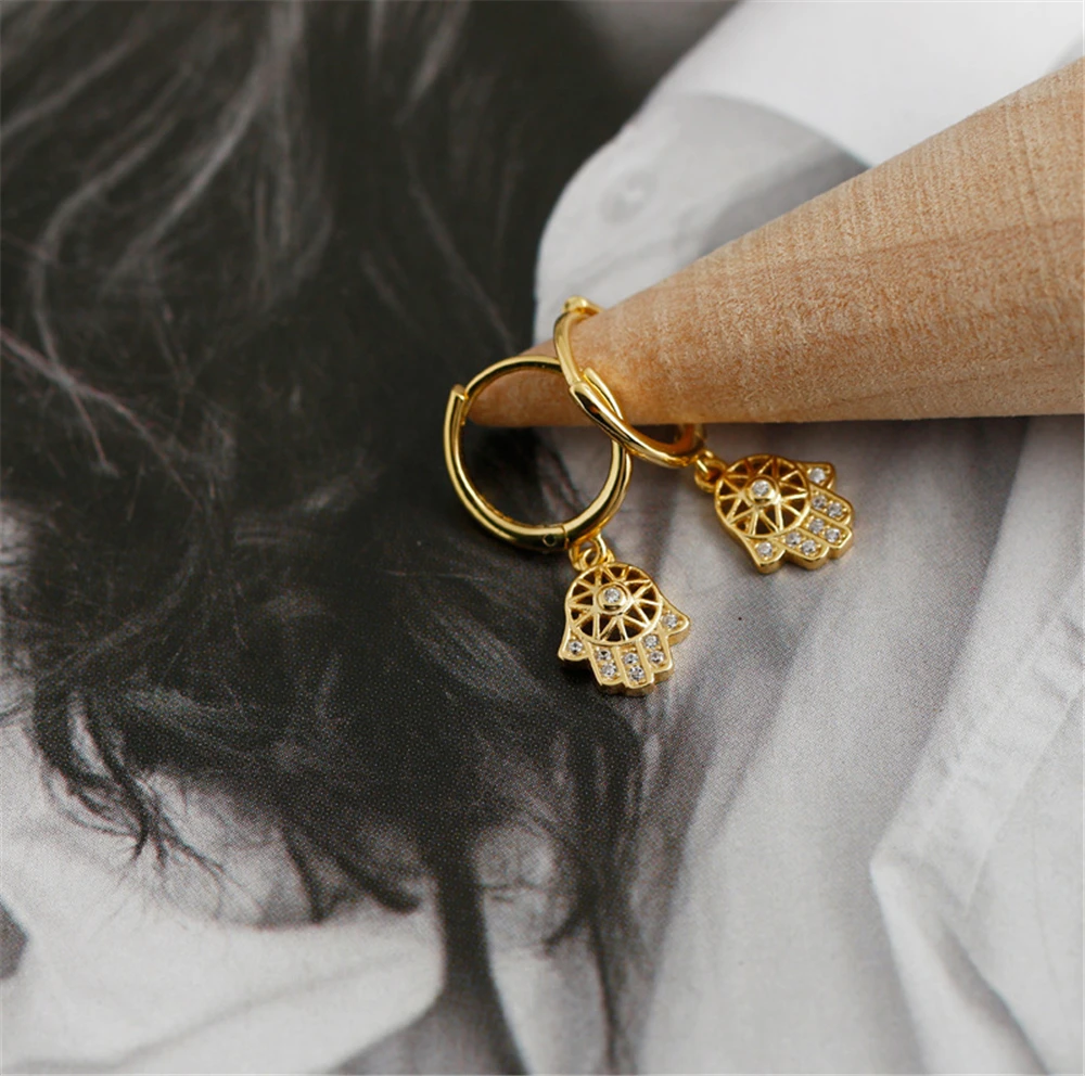 Женские серьги-подвески ANDYWEN Хрустальный пирсинг из стерлингового серебра 925