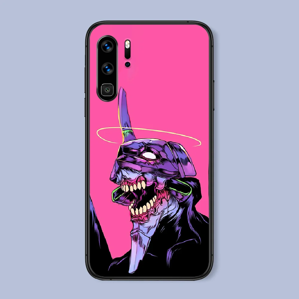 

Japan EVANGELIONN Phone Case For Huawei P Mate Smart 10 20 30 40 Lite Z 2019 Pro black Back Fashion Waterproof Silicone Cell