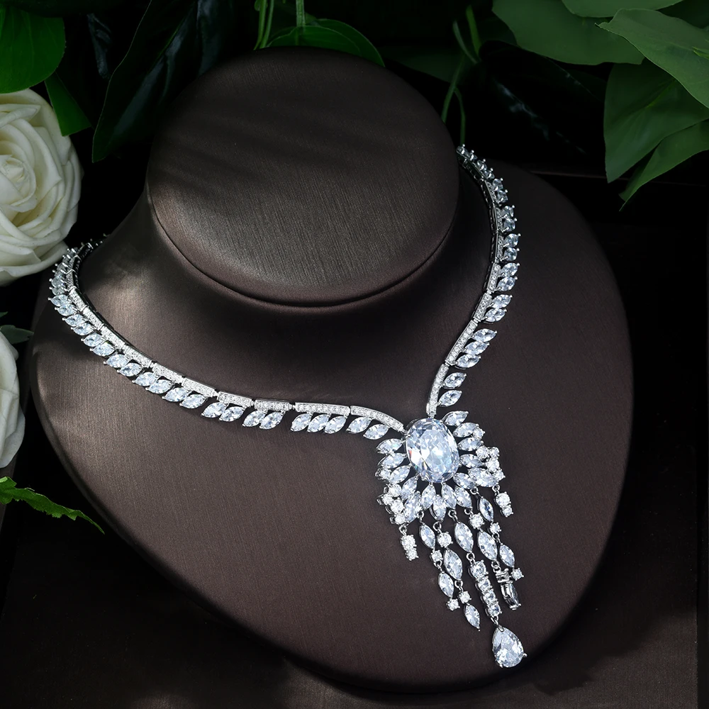 HIBRIDE роскошные наборы ювелирных изделий с кубическим цирконием и огранкой