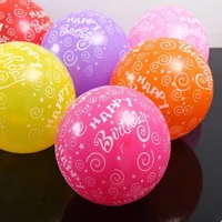 cute 50 pcs ballon birthday party 12 inch ballons latex balloons happy birthday party decoration thicken round ballon