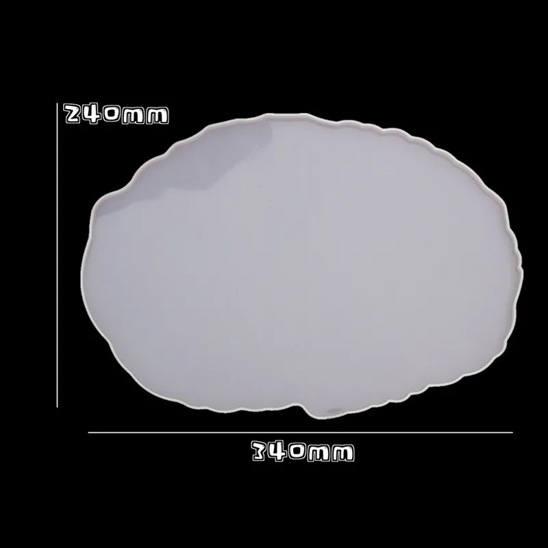 Diy Кристалл зеркало силиконовая форма большой размер стол чайная чашка тарелка Pad