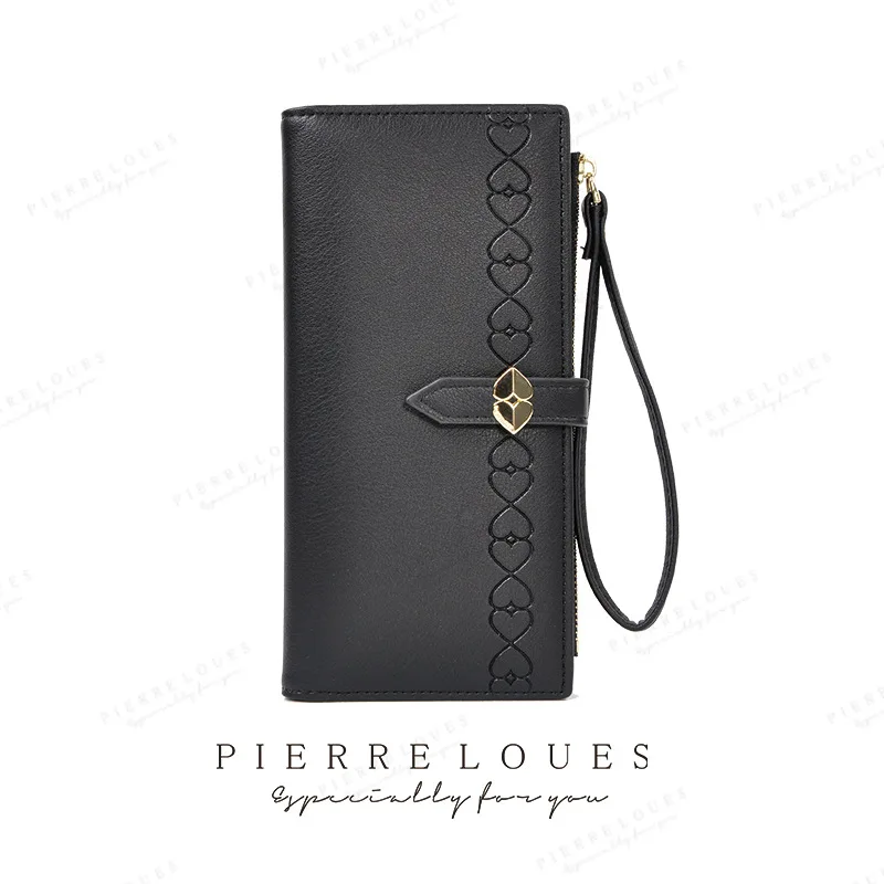 

Trendy Ladies Handbags with Soft Leather Zipper Clutch Money Bag Women Long Wallets Female Coin Purse Cell Phone Pouch sac femme