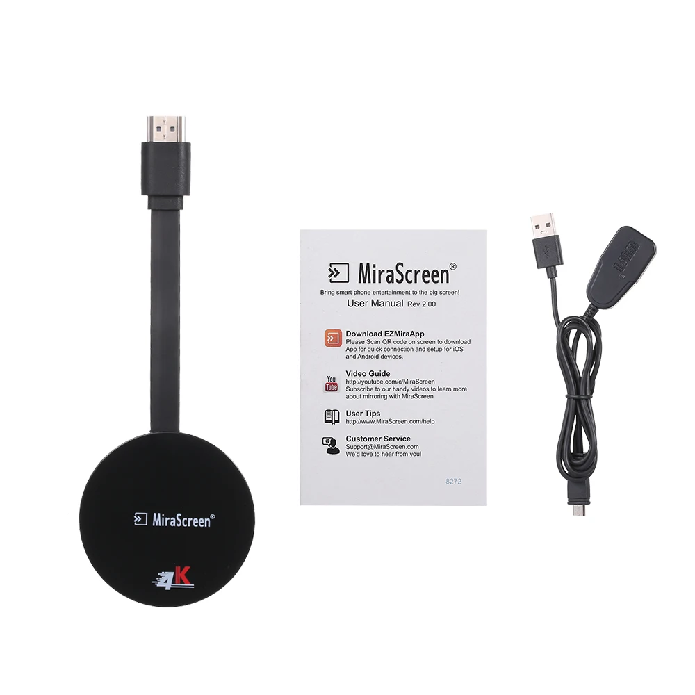 Беспроводной ключ WiFi Дисплей Dongle 1080P HD 4 к ТВ приемник адаптер Miracast экранный