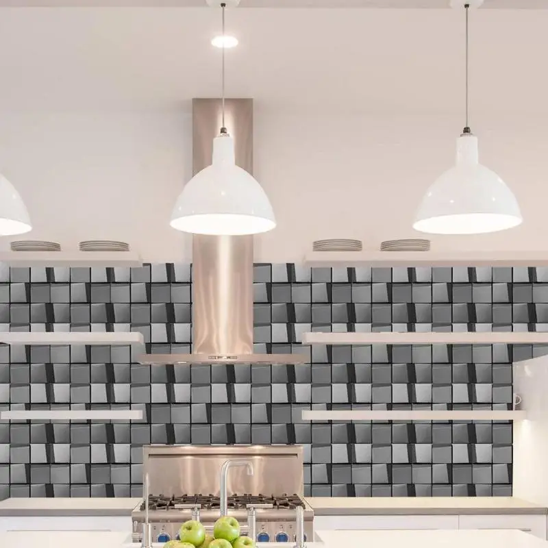 10 шт. водонепроницаемые мозаичные плитки из ПВХ х10 см | Дом и сад