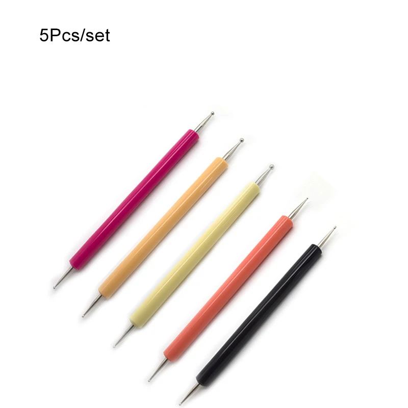 Coloful Dotting Pen 1 упаковка, светящиеся Стразы для ногтей, разные размеры, кристаллы для ногтей, блестящее стекло, 3D Шарм, плоская задняя сторона, стразы, флуоресцентный ноготь, художественные украшения - Цвет: Coloful Dotting Pen