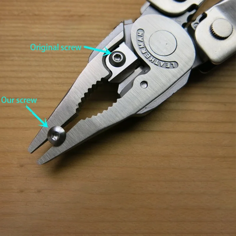 

3pcs/set 416 Stainless Steel Pliers Jaws Screws for Leatherman Wave Plus Surge SuperTool 300 Rebar Signal DIY Making Accessories