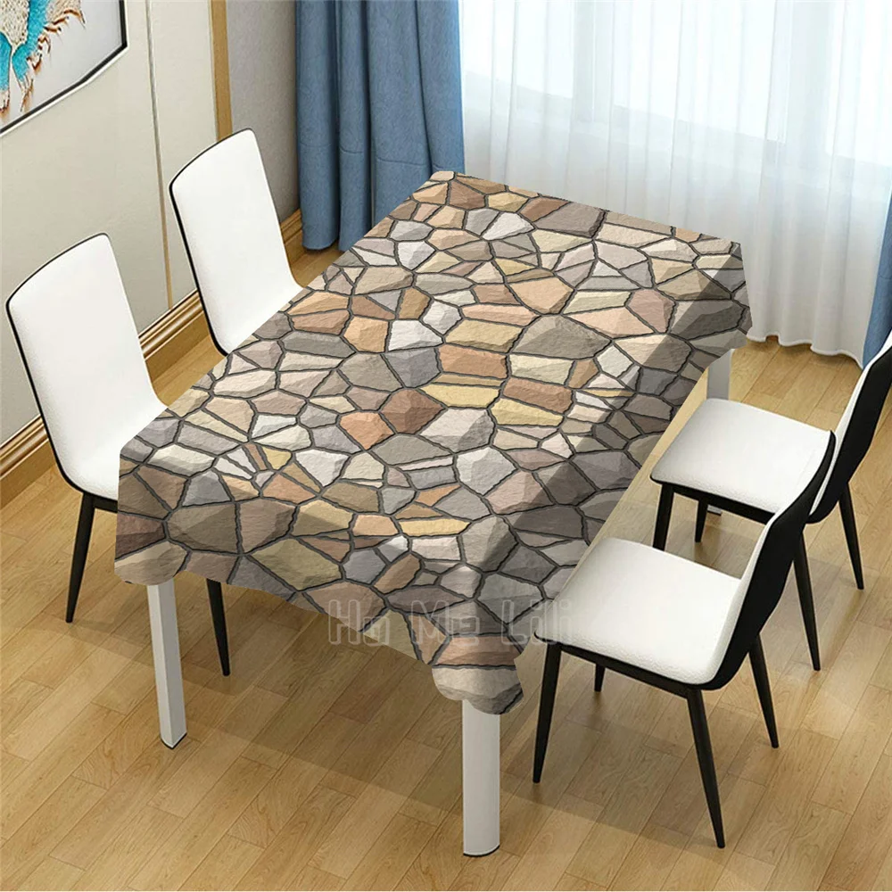 

Каменная текстура стены шаблон дизайн Taablecloth обеденный Декор
