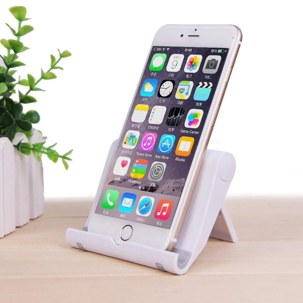White Baseuer универсальный держатель планшета подставка для iPhone iPad samsung huawei Xiaomi кровать настольная подставка держатель подставка - Цвет: White
