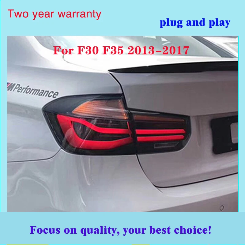 Светодиодный задний фонарь для BMW F30 F35 2013 2014 2015 2016 2017 красный Копченый черный