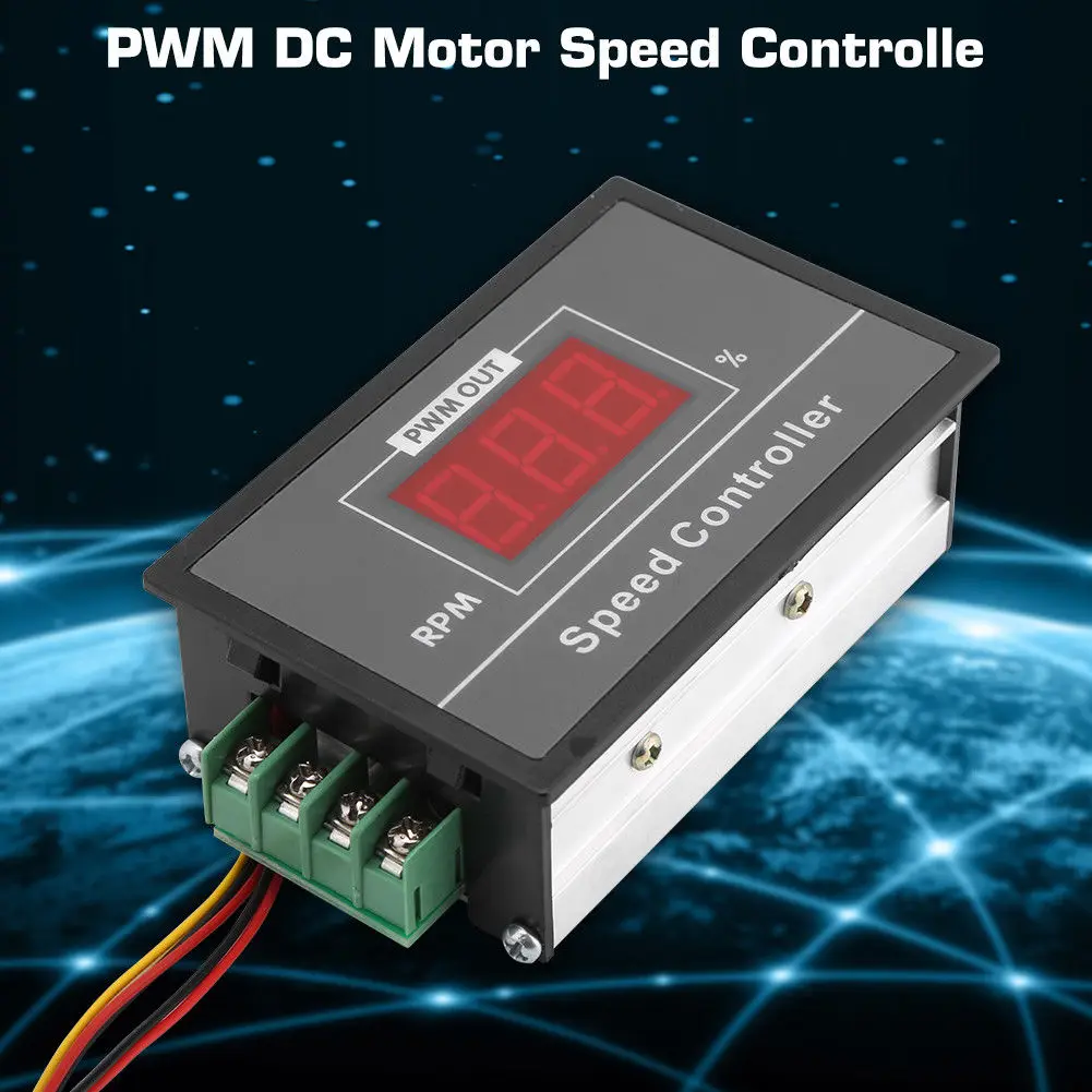 DC 6-60V 12 24 36 48V 30A ШИМ контроллер скорости двигателя CW CCW Реверсивный переключатель |
