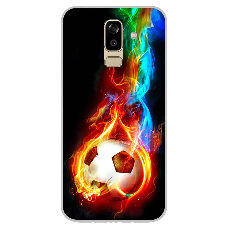 Soccer football Matte Silicone Cases For Samsung galaxy J3 J5 J7 A3 A5 A7 2016 2017 TPU Phone Case back Cover |